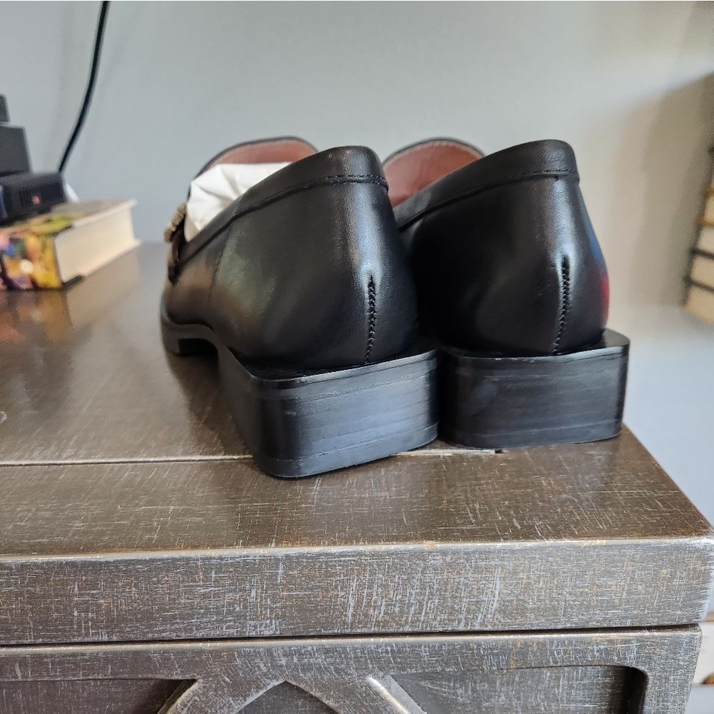 Gianni Bini jeweled black loafers - Picture 6 of 8